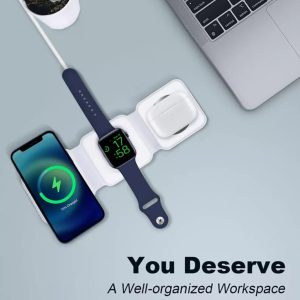 Alternative view of 3 in 1 Magnetic Wireless Fast-Charger 30W