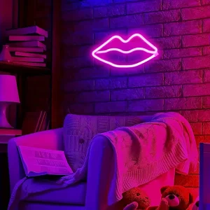 Alternative view of Neos™  Lips Neon Sign