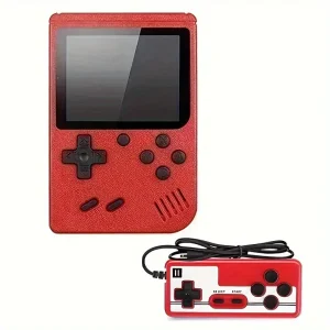 Alternative view of RetroPlay™ 400: Portable Retro Game Console with 400 Classic Games, TV Output, USB Charging - Mini Arcade Machine (Red/Blue)